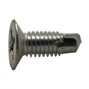 SUBURBAN BOLT AND SUPPLY Sheet Metal Screw, #8 x 3/4 in, Steel Flat Head Phillips Drive A0100100048FT